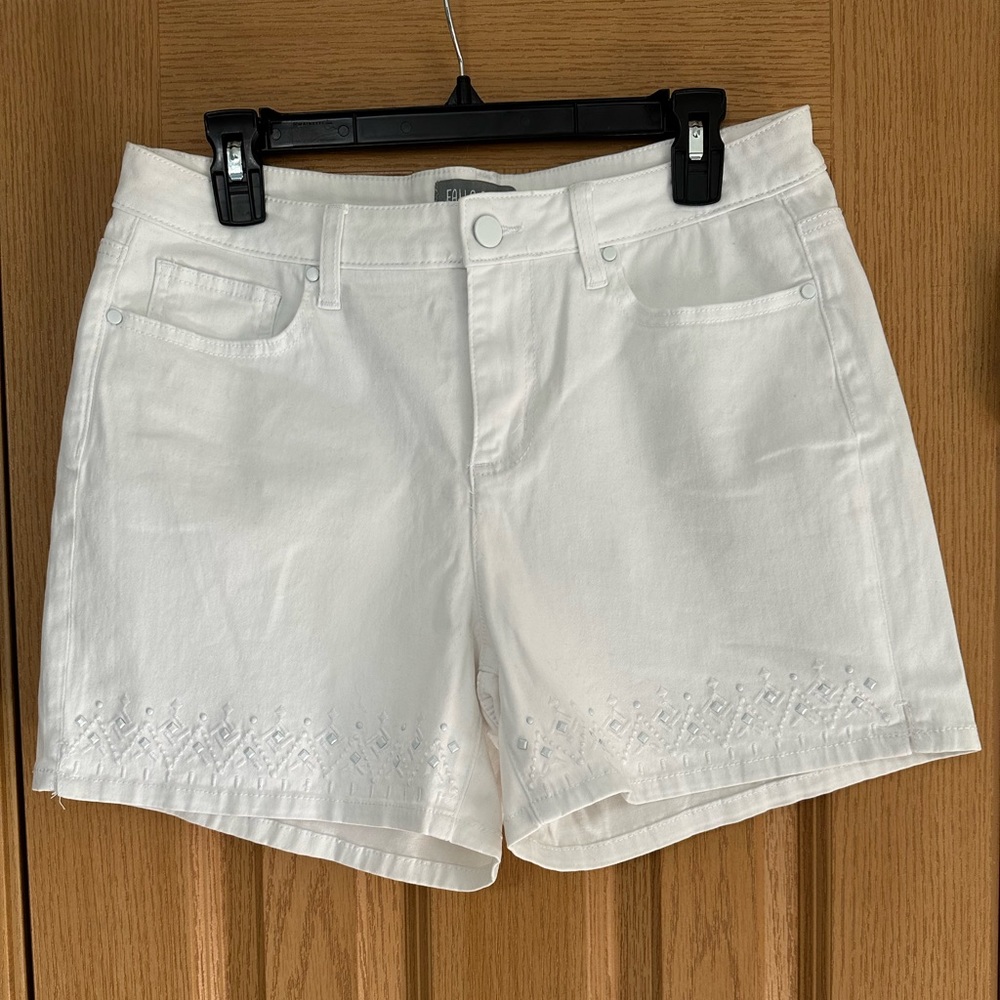 White Denim Shorts